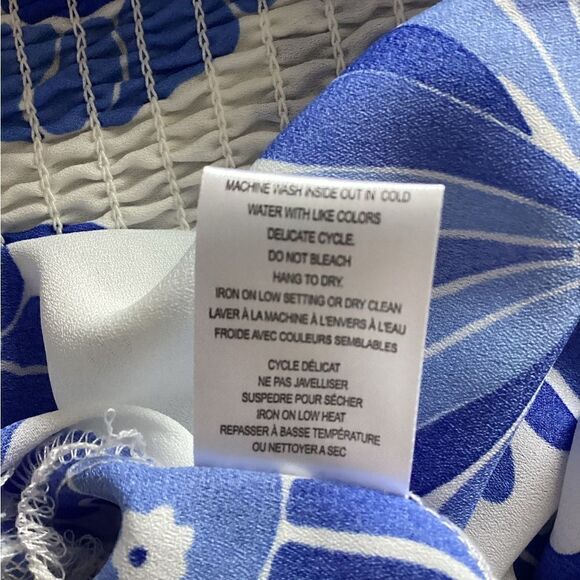 Blouseology - Blue & White Floral Print Blouse - Picture 7 of 8